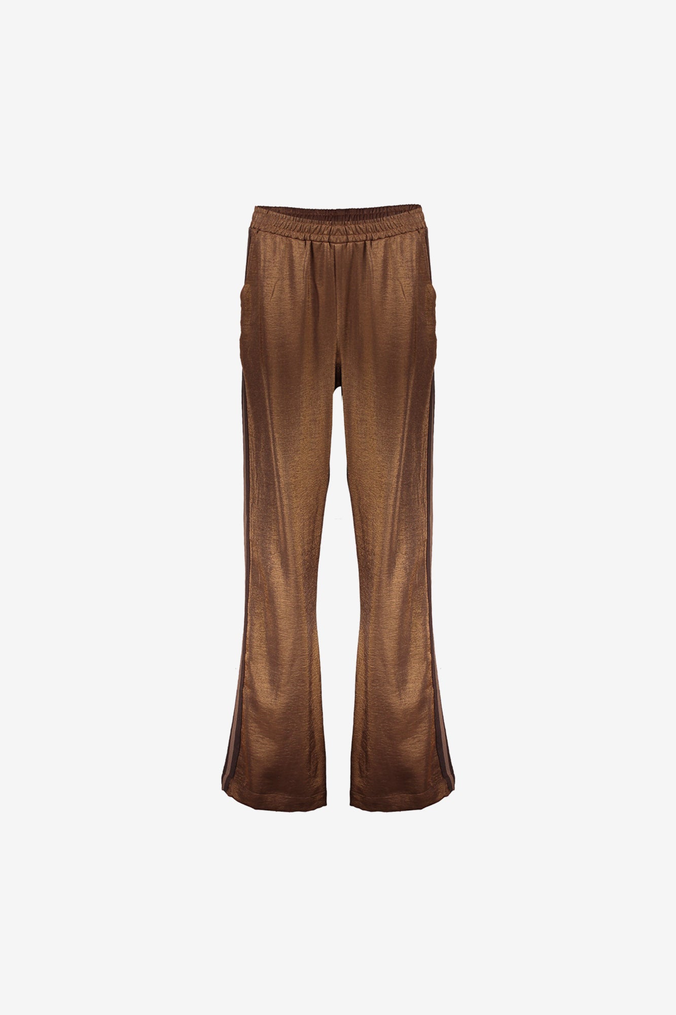 Geisha dames shimmer pantalon met zijstrook