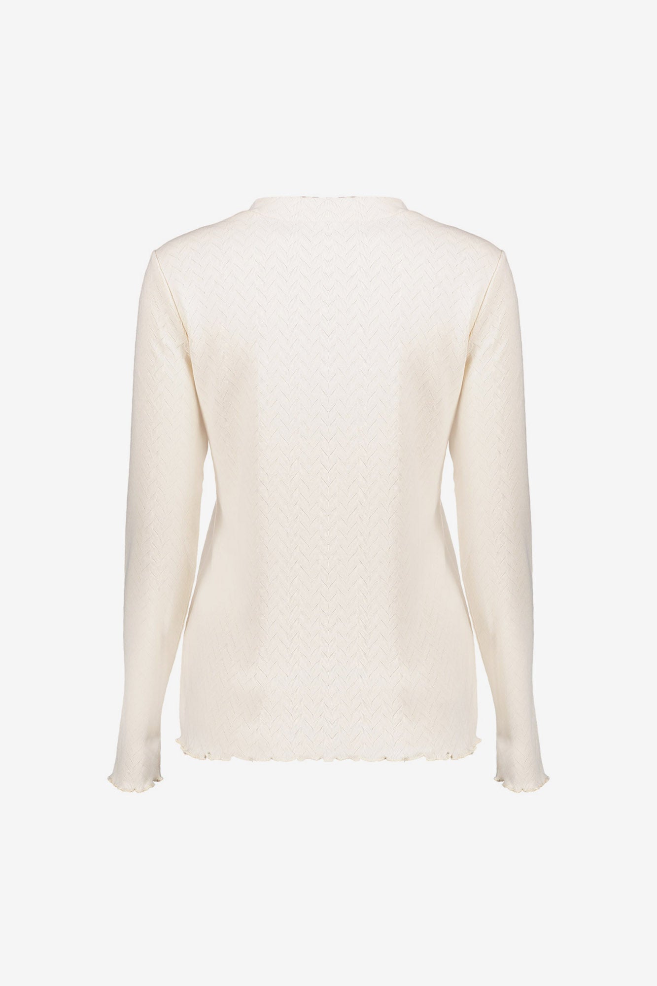 Geisha dames zigzag ajour geweven top