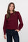 Geisha dames trui met ronde hals en subtiele pareldetails