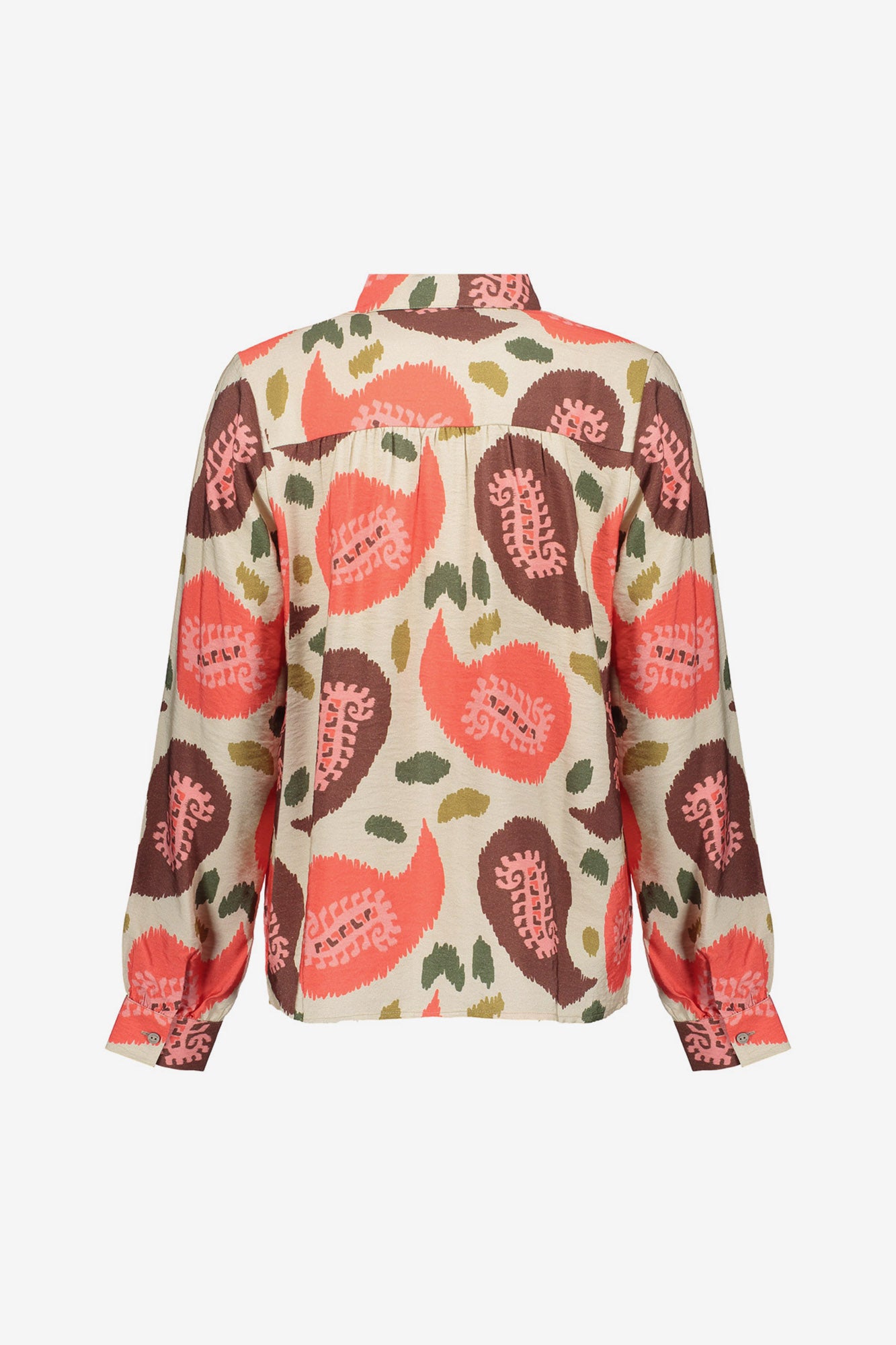 Geisha dames blouse met kleurrijke print