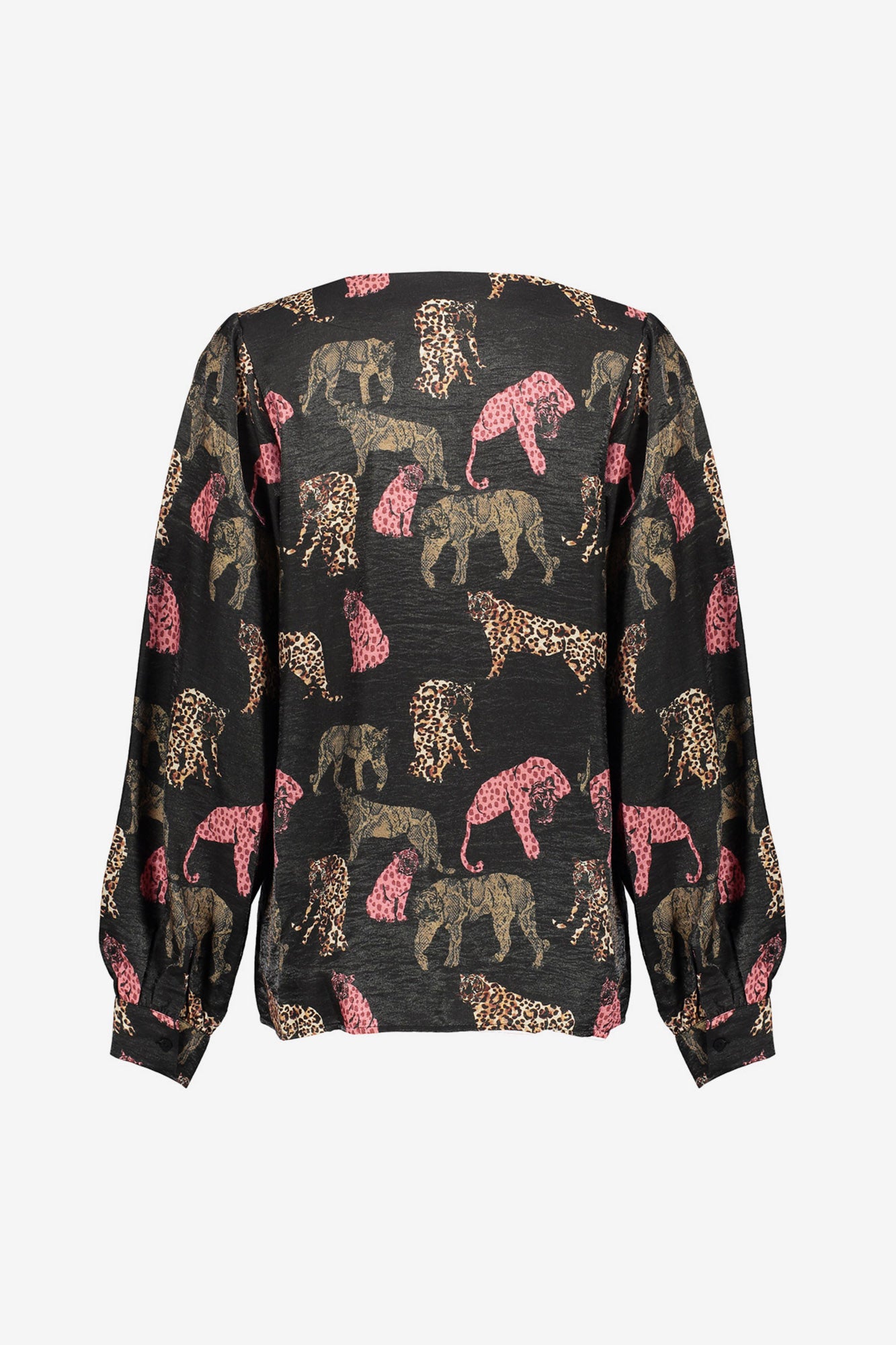 Geisha dames Jaguar print top