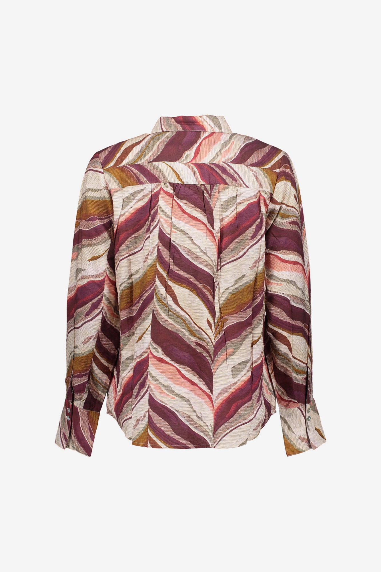 Geisha dames blouse met grafische waveprint