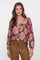 Geisha dames blouse met paisleyachtige print