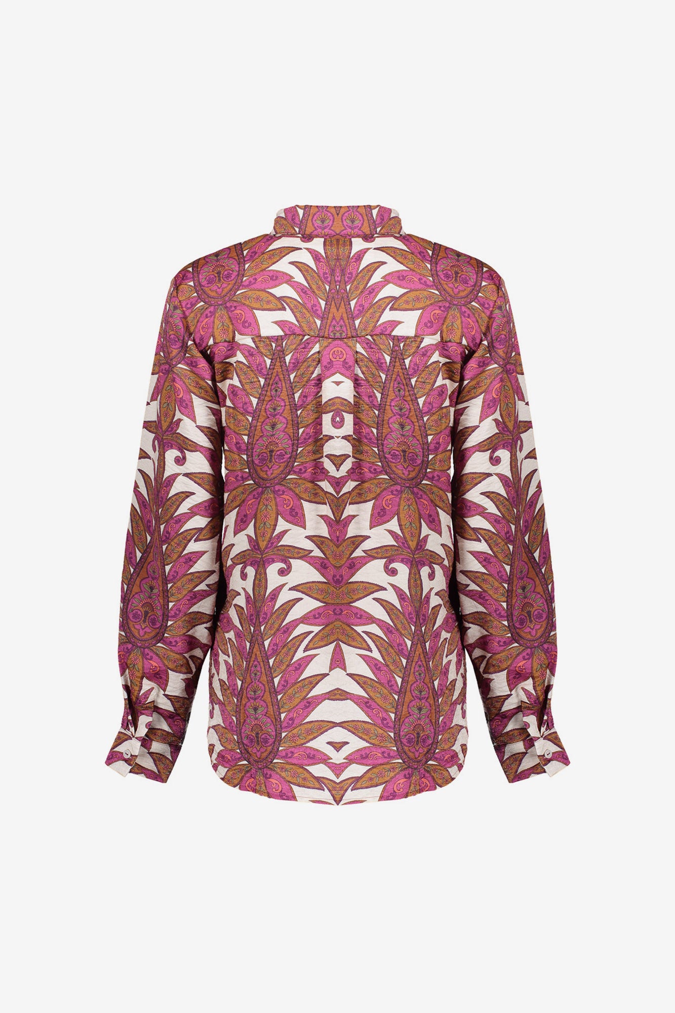 Geisha dames blouse met kleurrijke botanische print