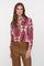 Geisha dames blouse met kleurrijke botanische print