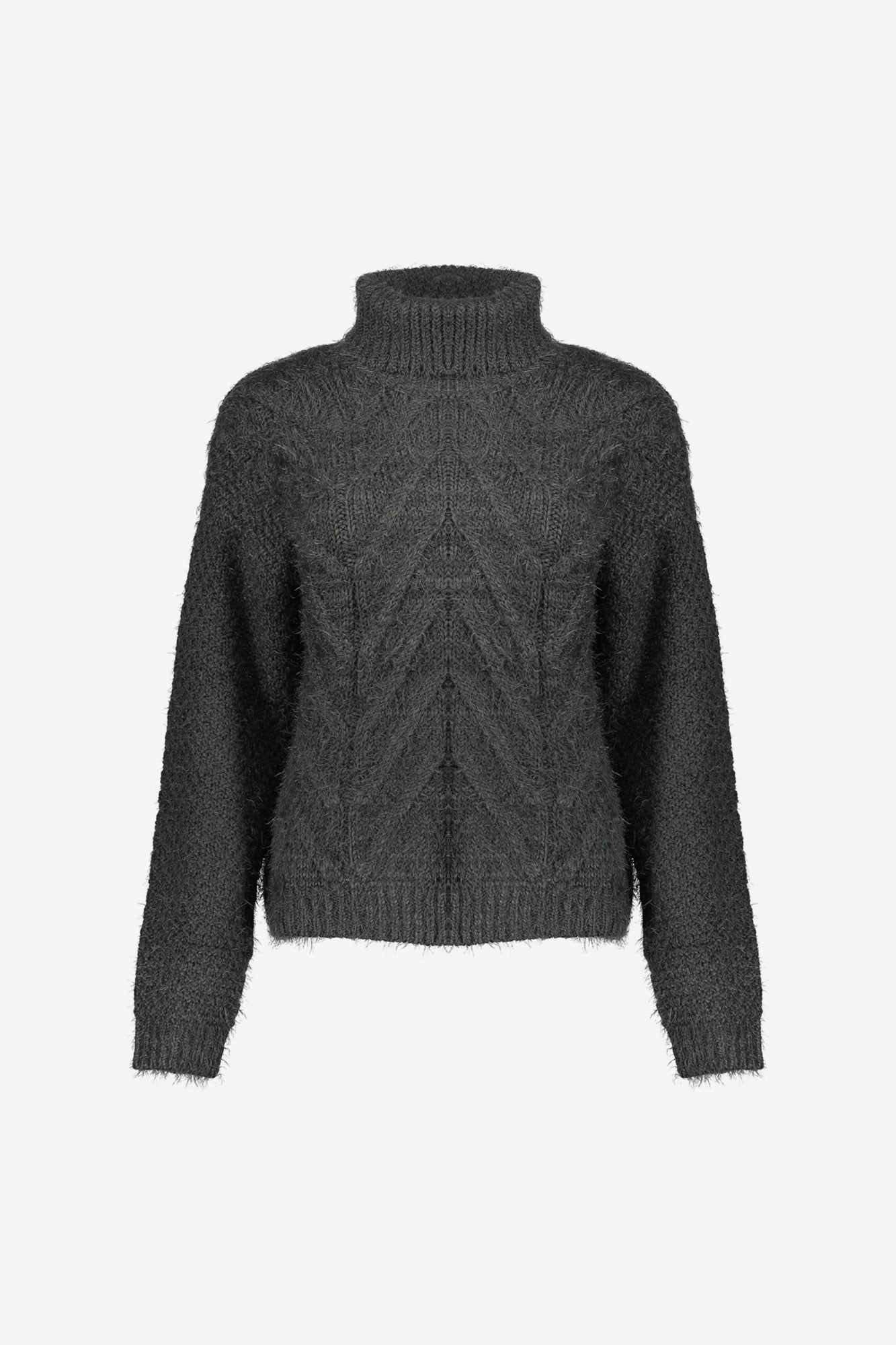 Geisha dames kabeltrui met turtleneck