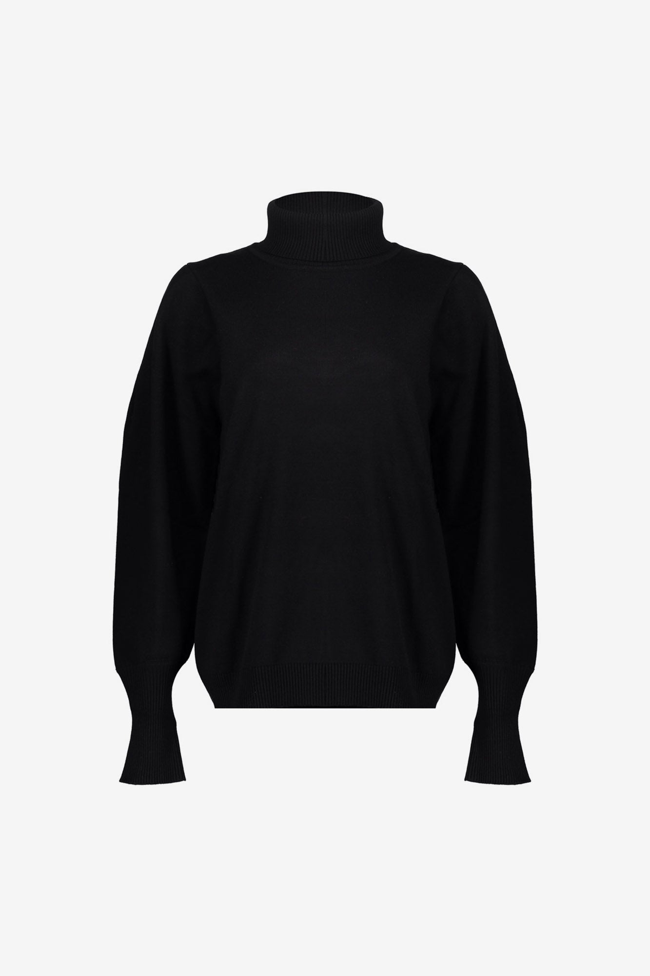 Geisha dames basic trui met pofmouwen