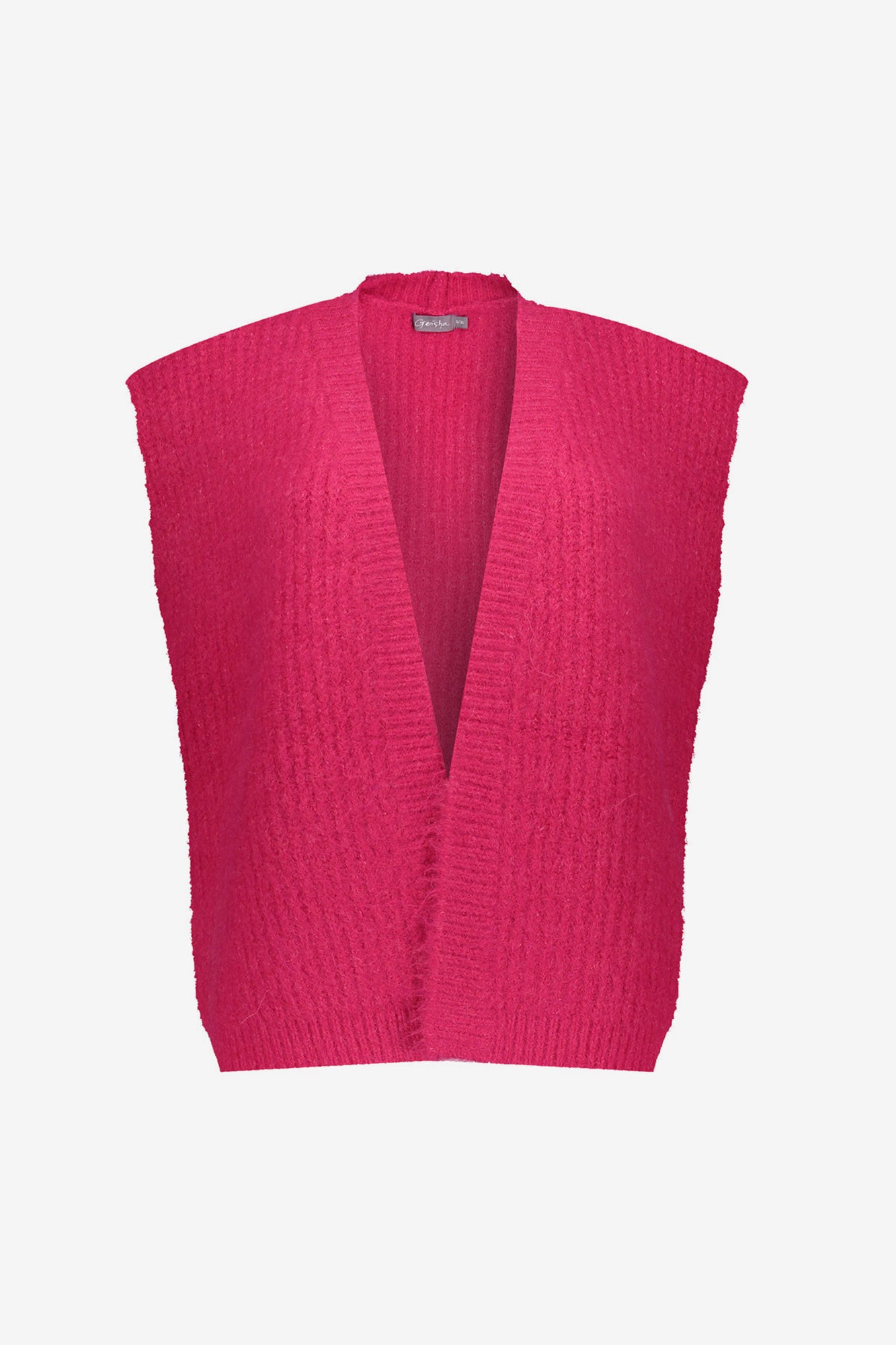 Geisha dames openvallend gilet met zachte structuur