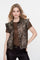 Geisha dames gilet met zebraprint