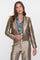 Geisha dames gouden korte blazer met reverskraag