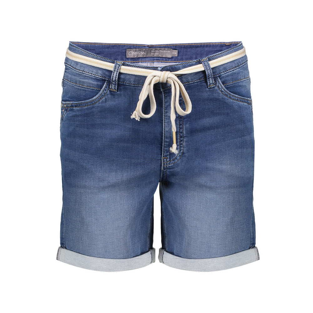 Geisha Fashion dames skinny shorts met omgeslagen pijpen
