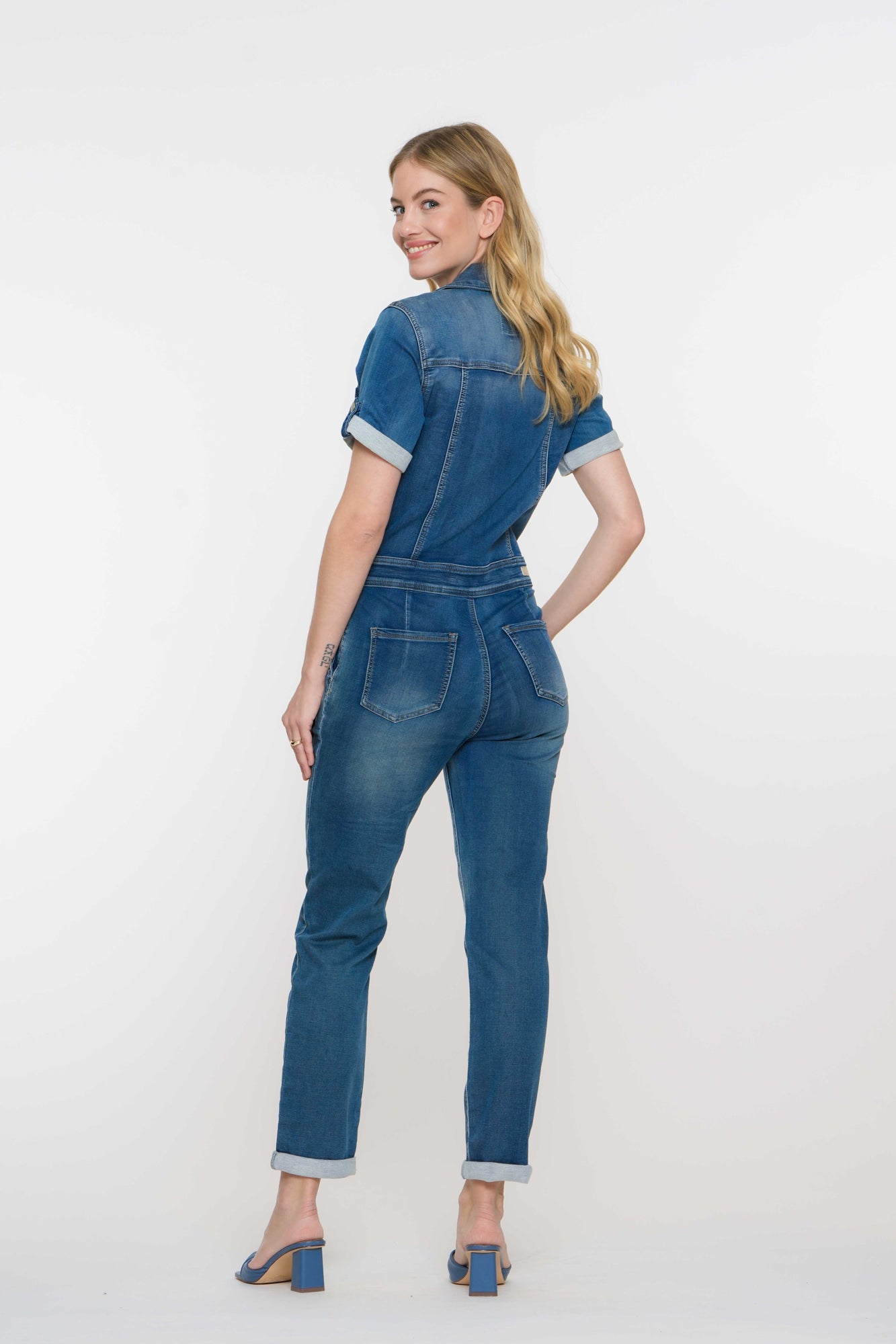 Geisha Fashion dames jogg jeans jumpsuit