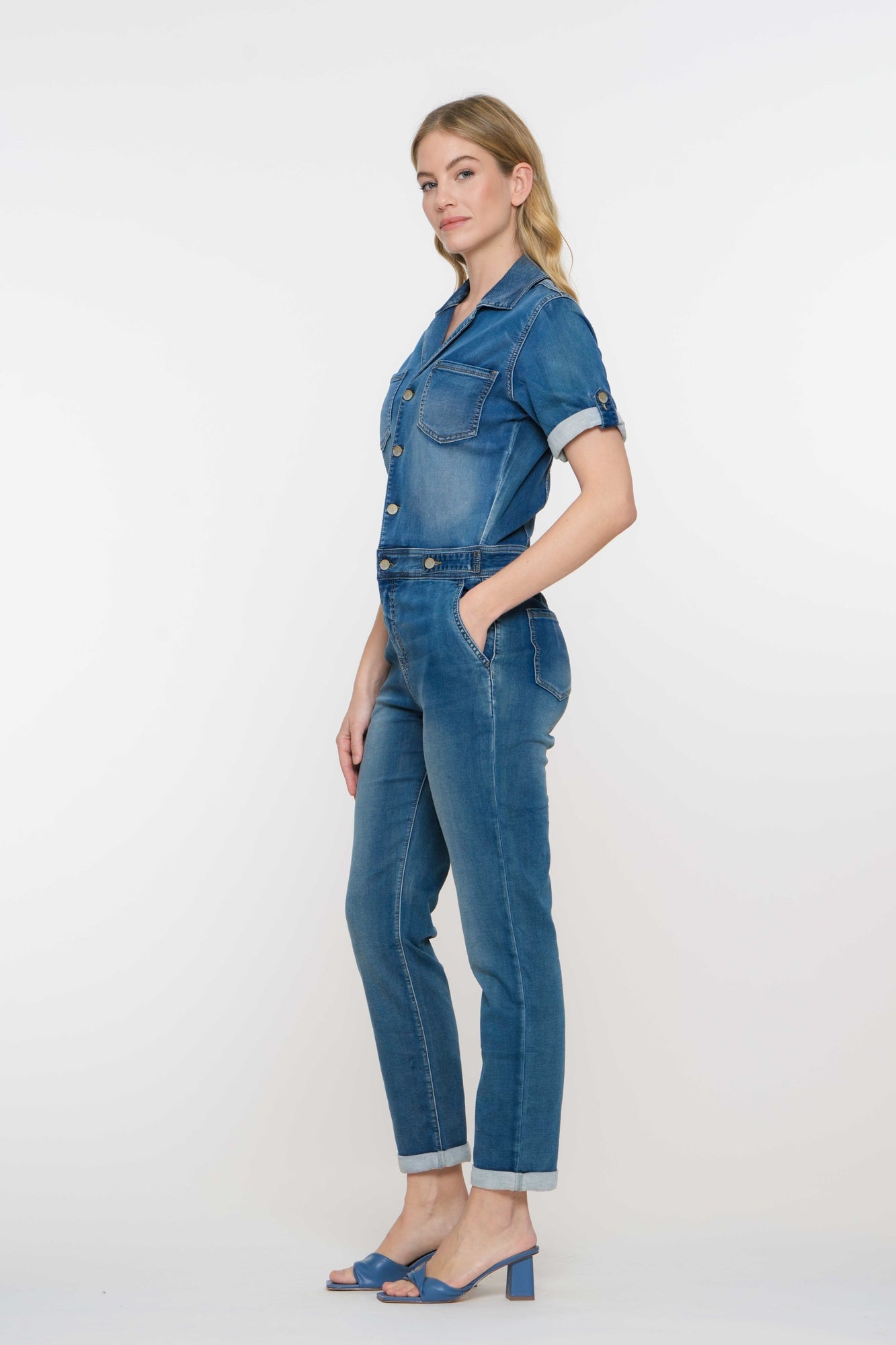 Geisha Fashion dames jogg jeans jumpsuit
