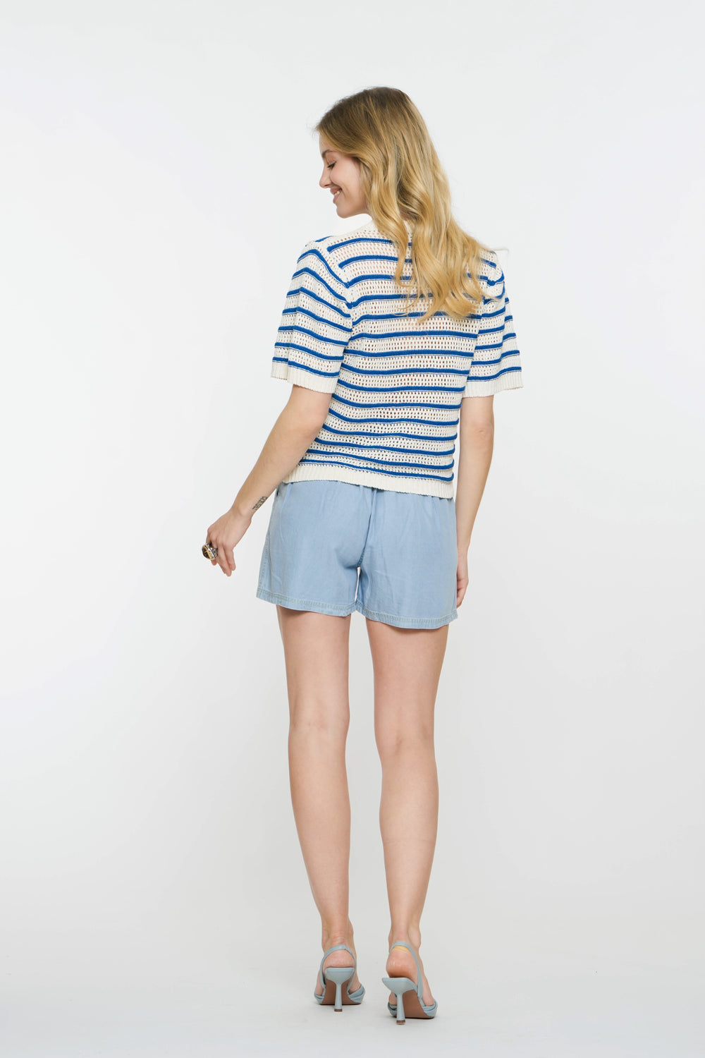 Geisha Fashion dames pull-on jeansshort