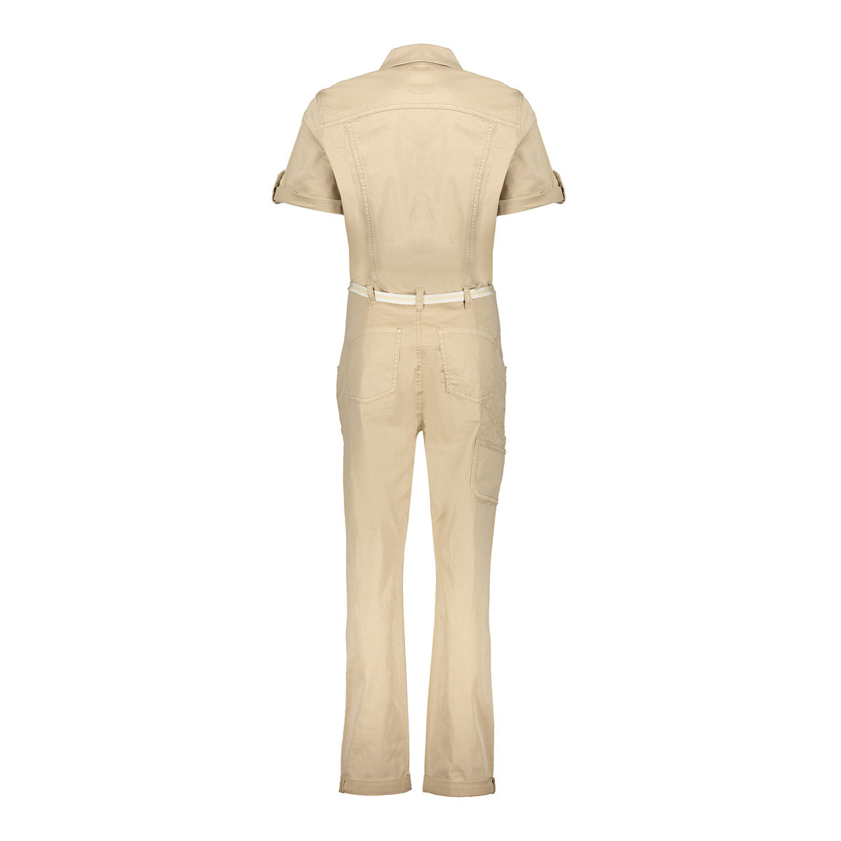 Geisha Fashion dames cargo jumpsuit met strikkoord