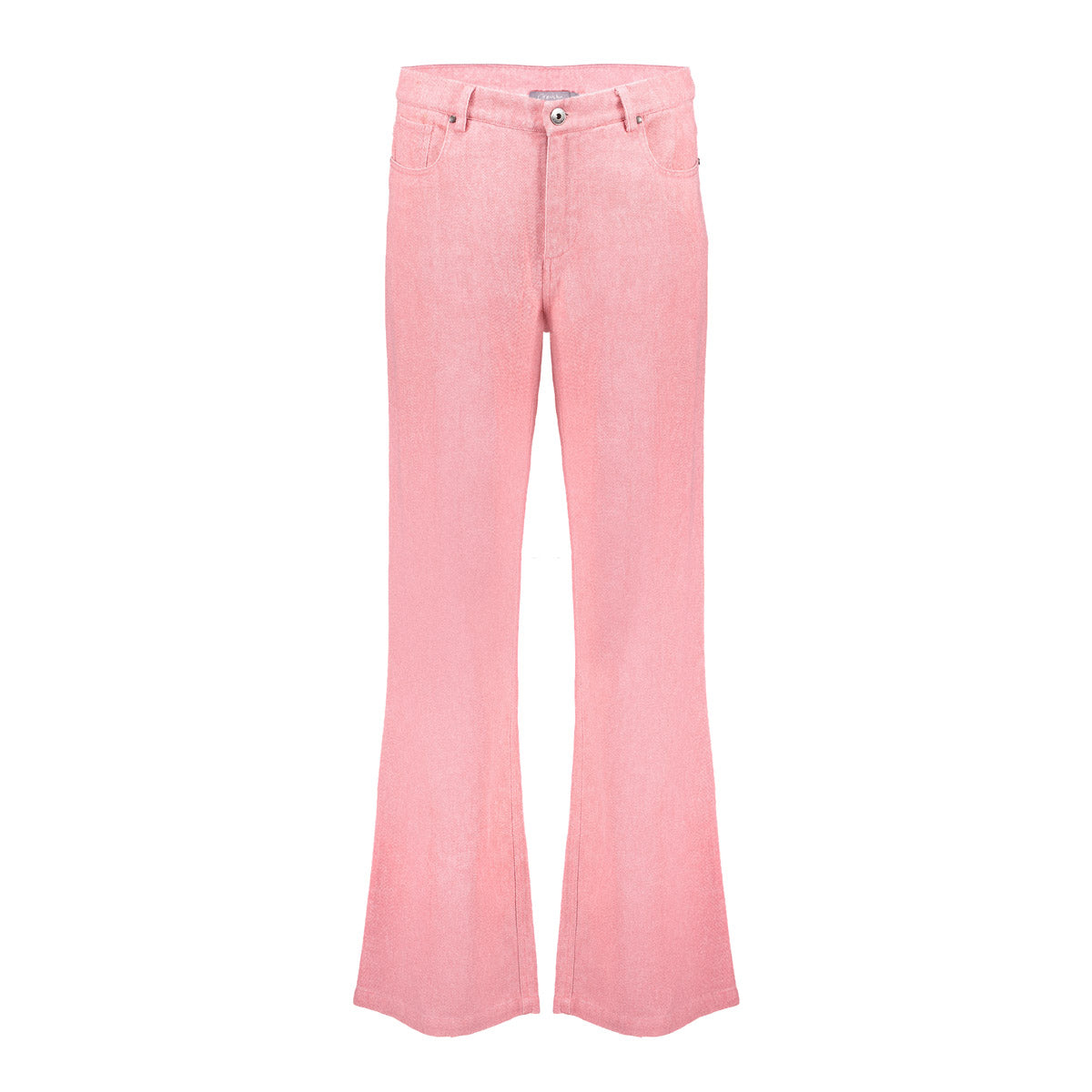 Geisha Fashion dames roze melange broek