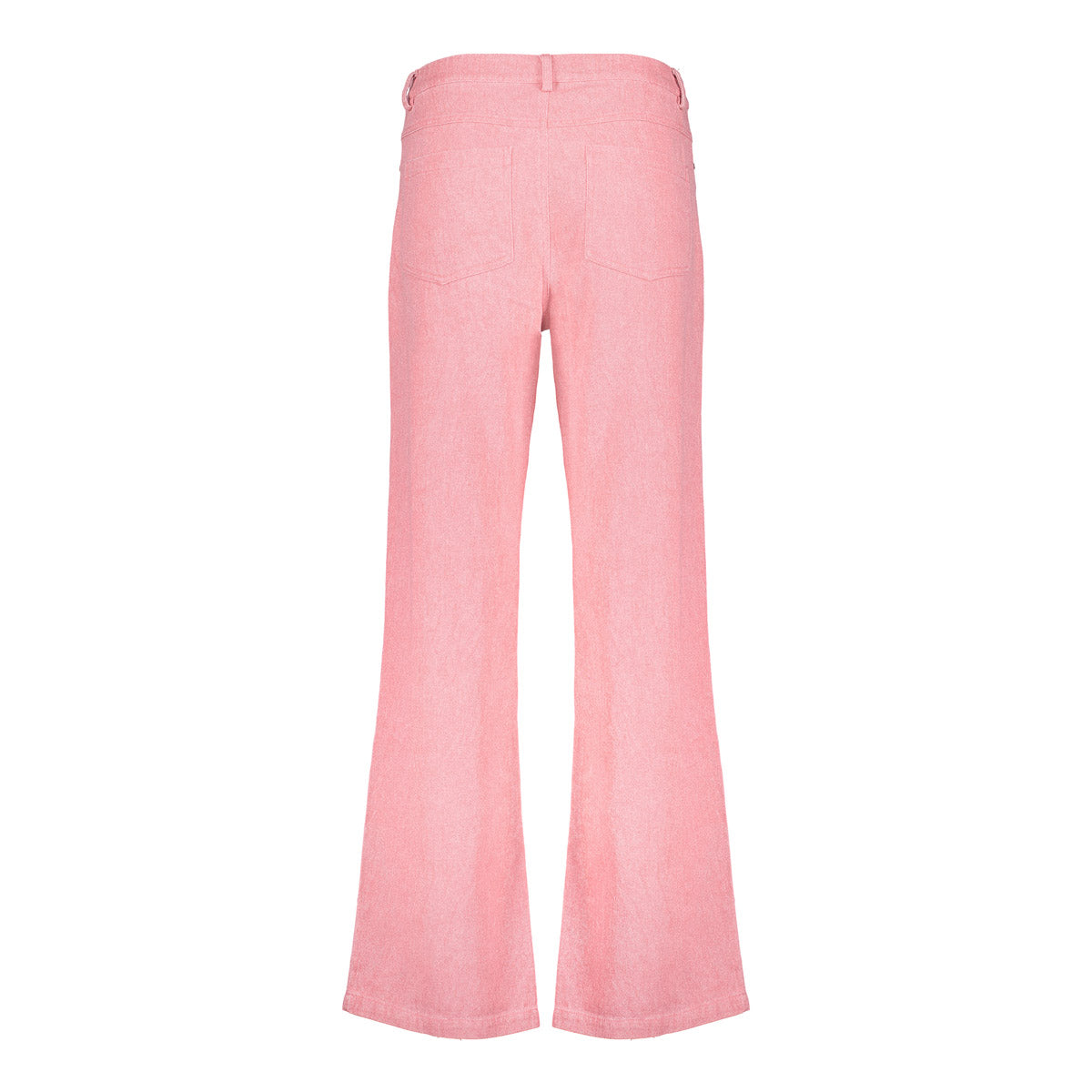 Geisha Fashion dames roze melange broek