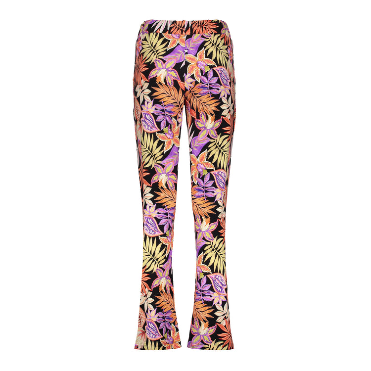 Geisha Fashion dames jersey broek met print