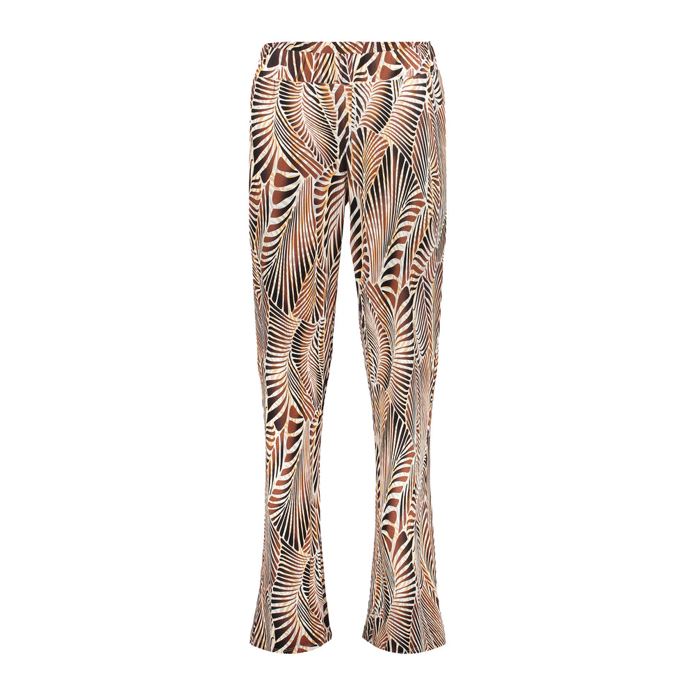 Geisha Fashion dames jersey broek met print