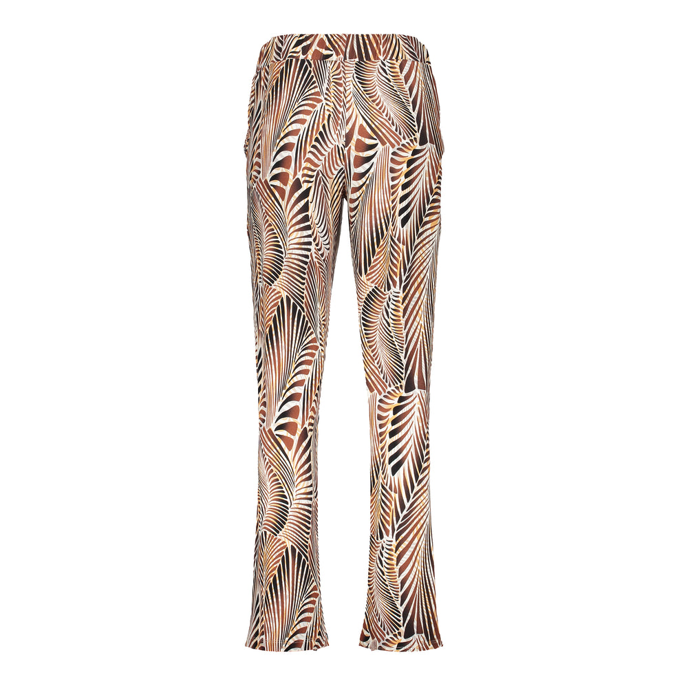 Geisha Fashion dames jersey broek met print
