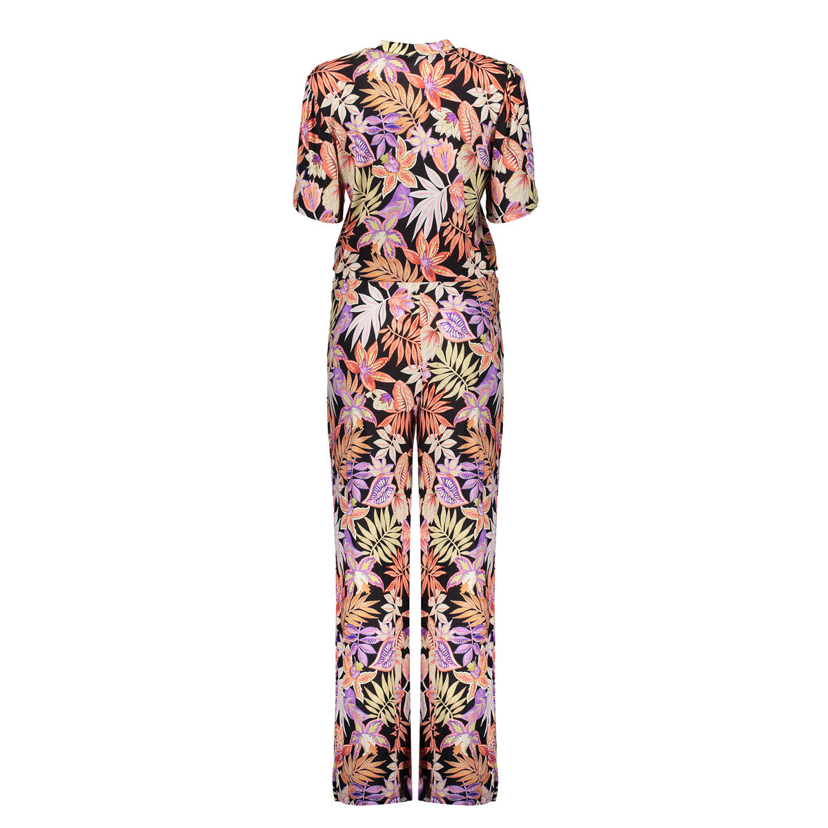 Geisha Fashion dames jumpsuit met rechte pijpen en print