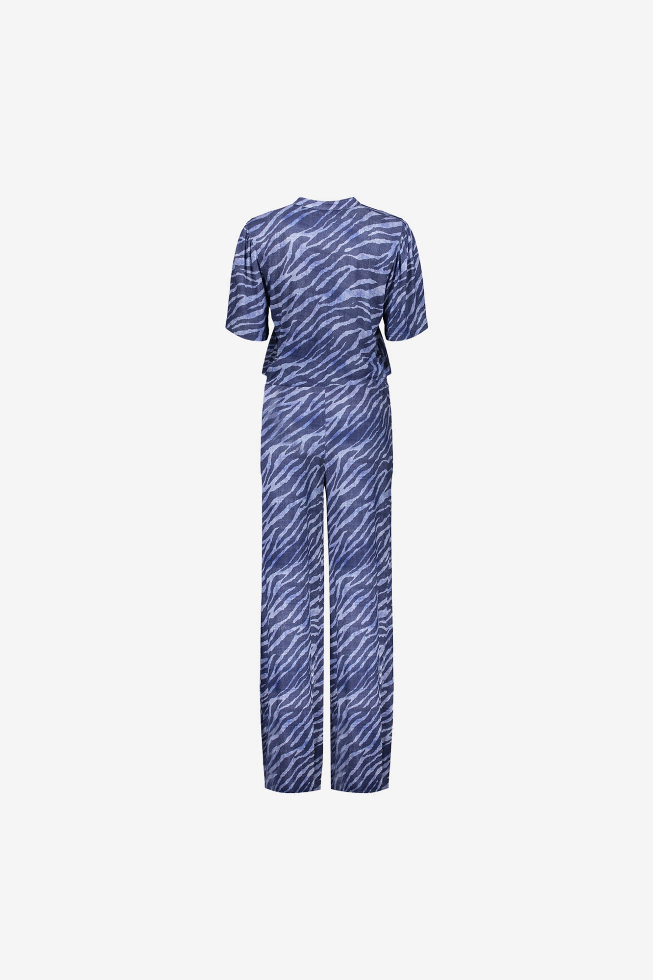 Geisha Fashion dames jumpsuit rechte broekspijp met print