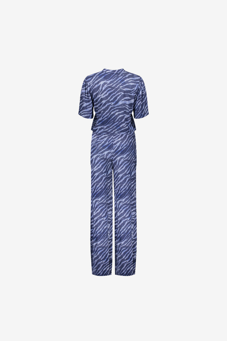 Geisha Fashion dames jumpsuit rechte broekspijp met print