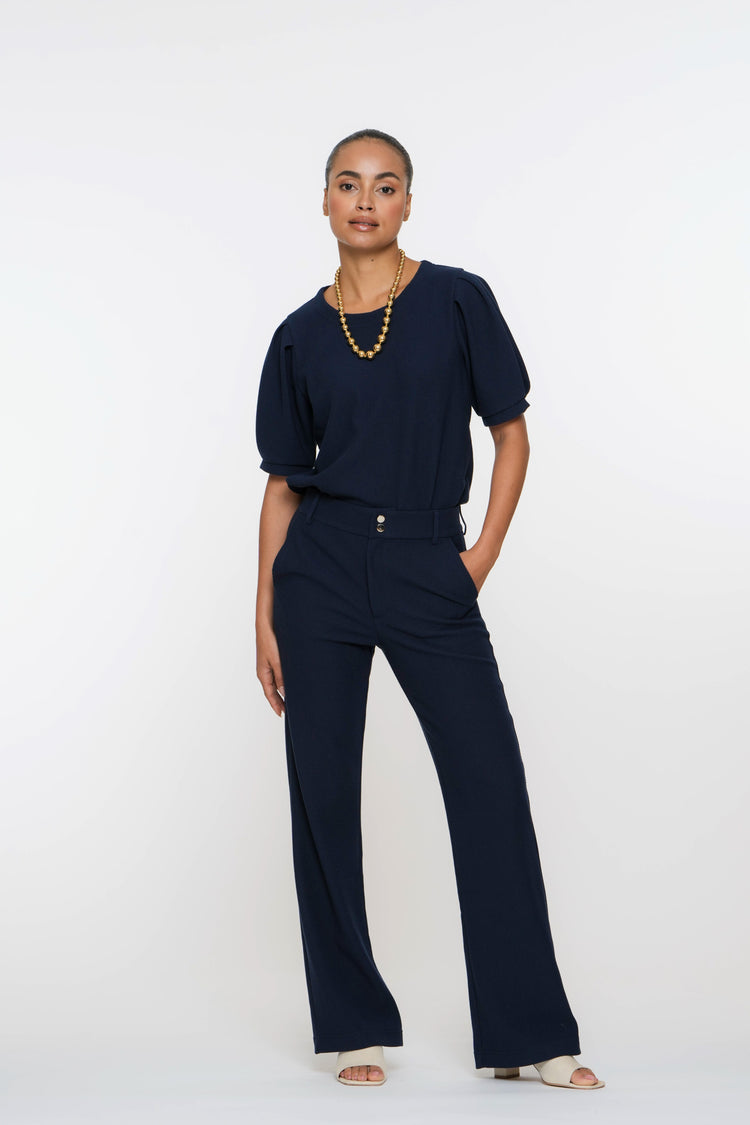 Geisha Fashion dames comfortabele broek honingraat