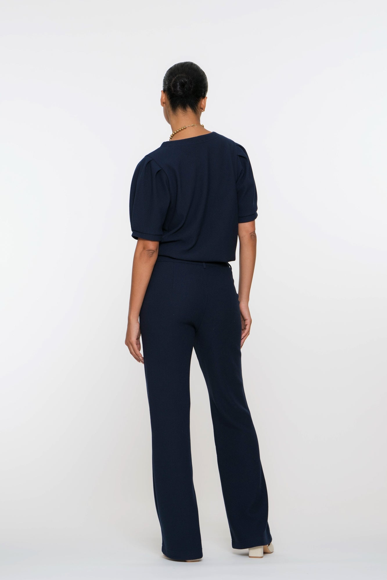 Geisha Fashion dames comfortabele broek honingraat