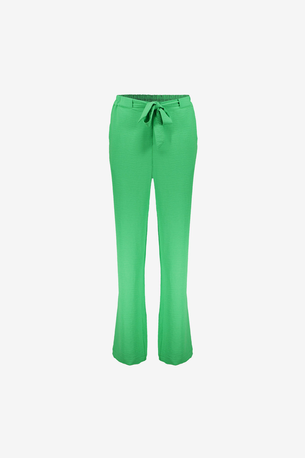 Geisha Fashion dames crinkle broek met stoffen ceintuur