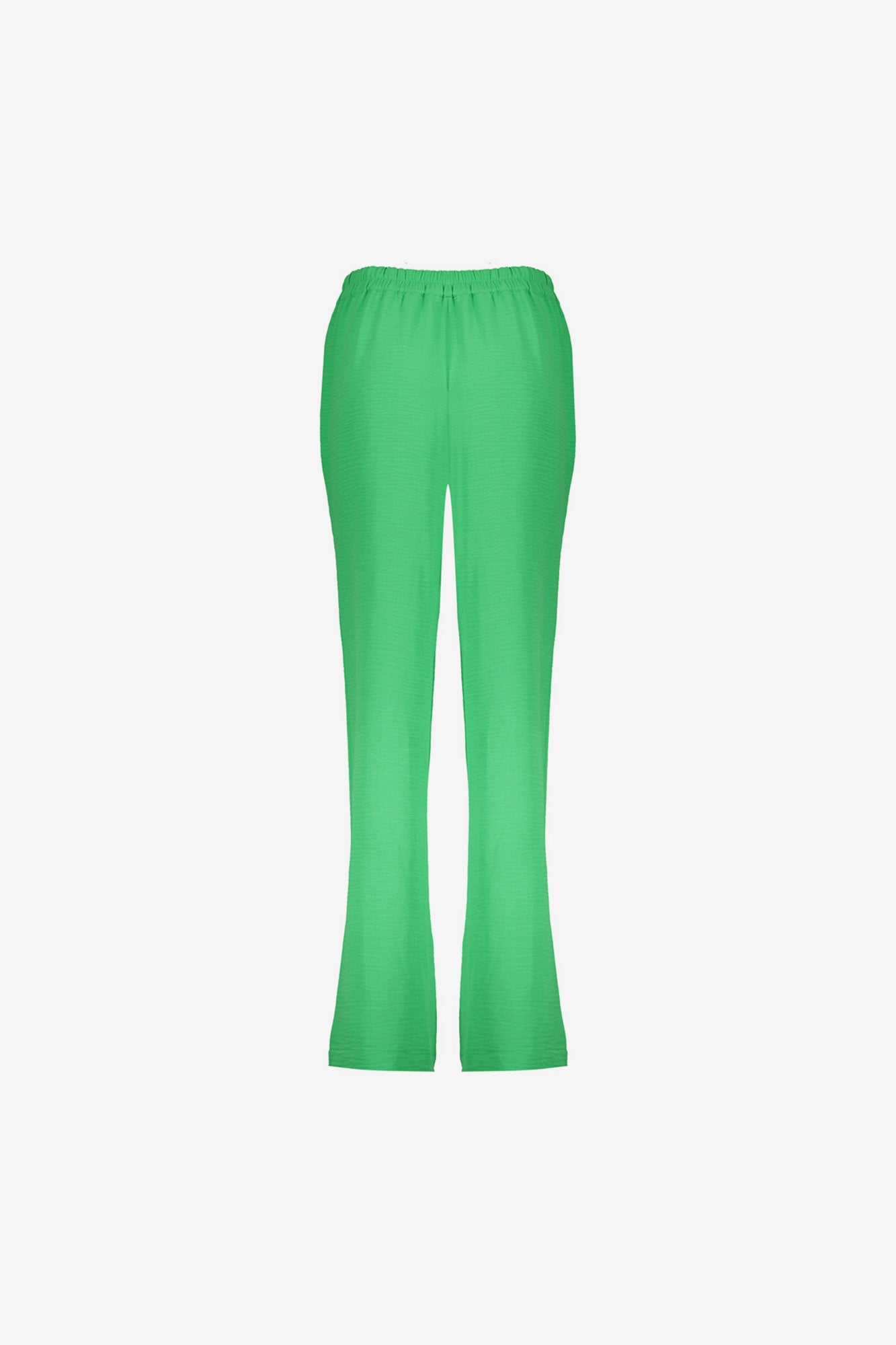 Geisha Fashion dames crinkle broek met stoffen ceintuur