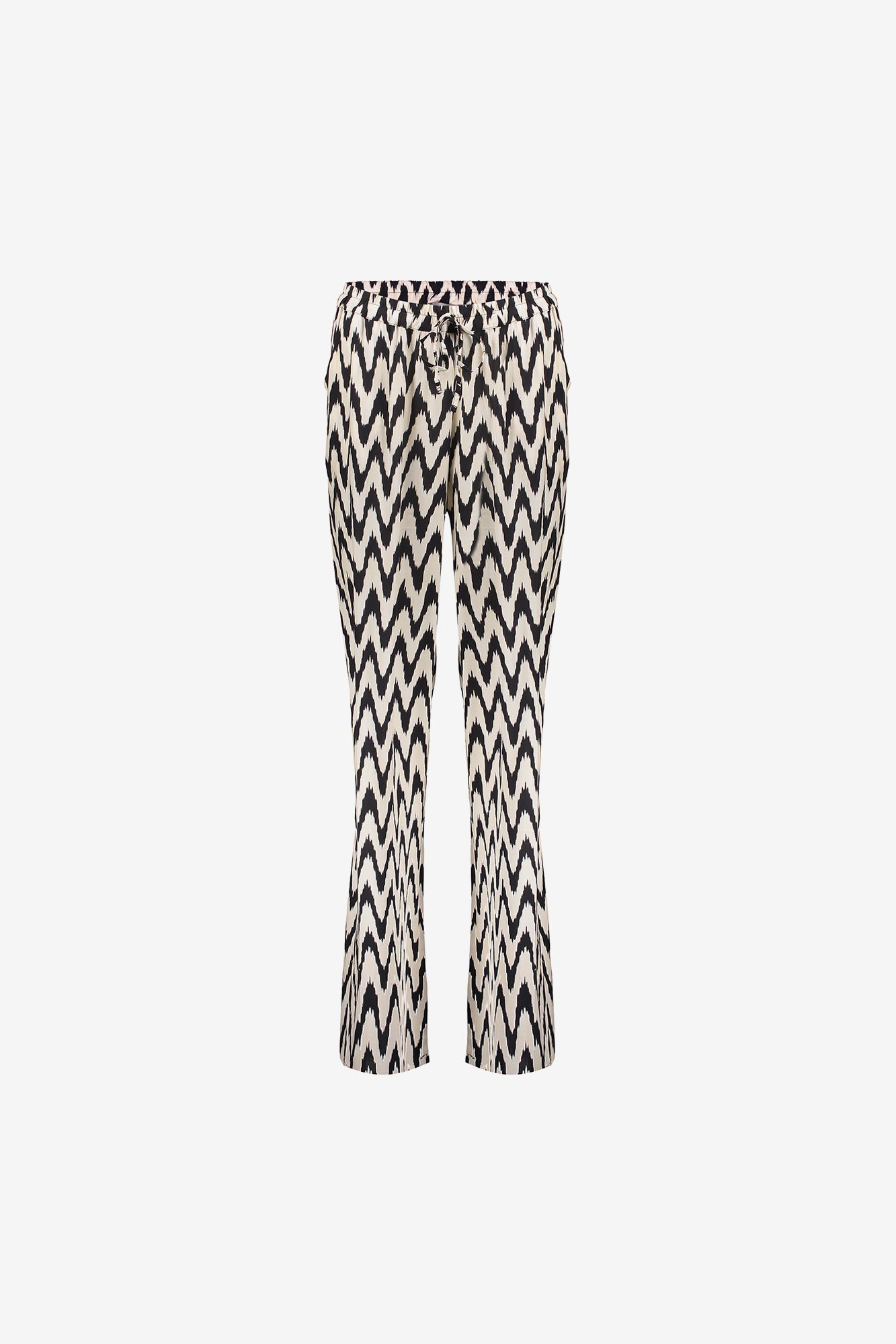 Geisha Fashion damesbroek met zigzagprint