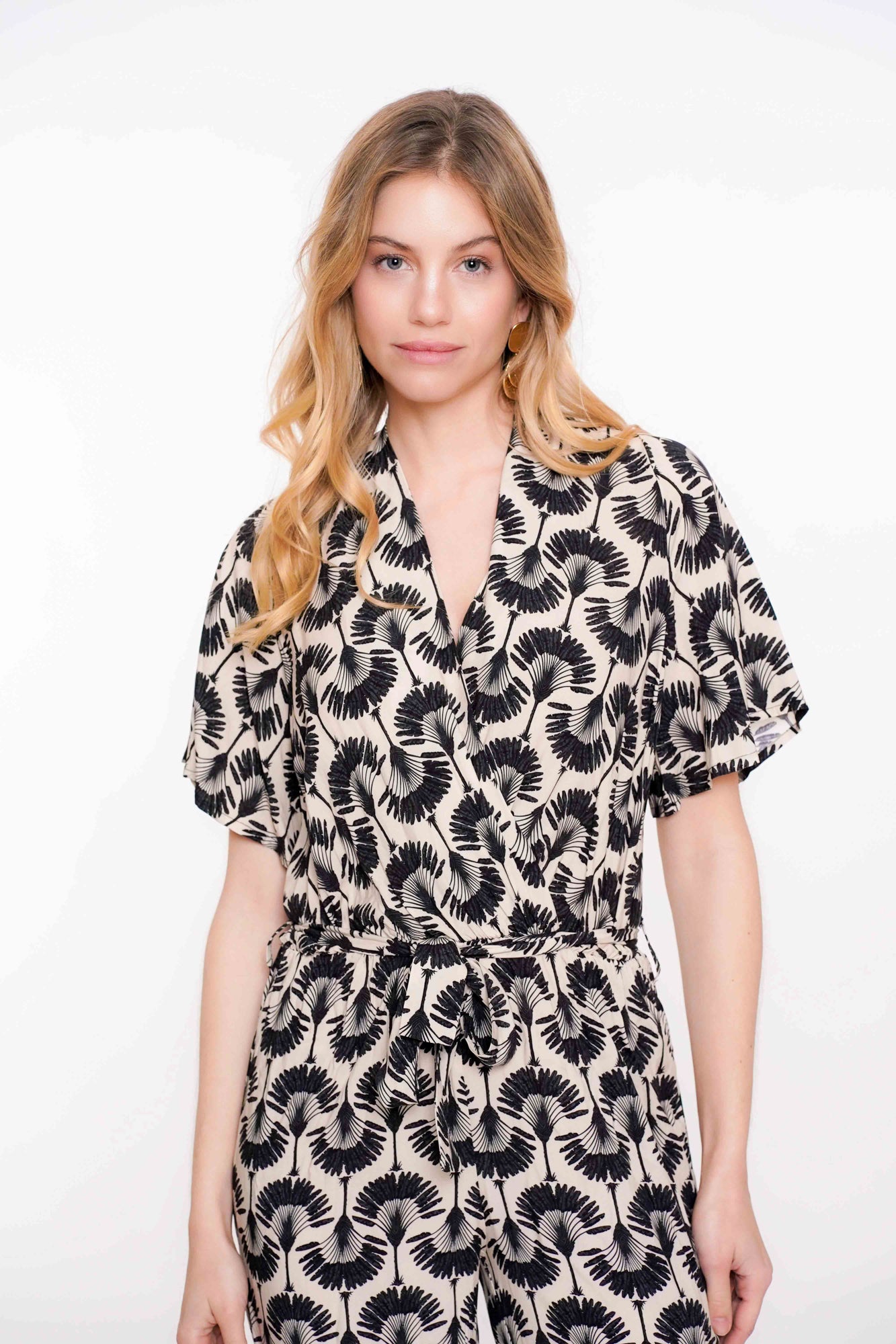 Geisha Fashion dames jumpsuit met print