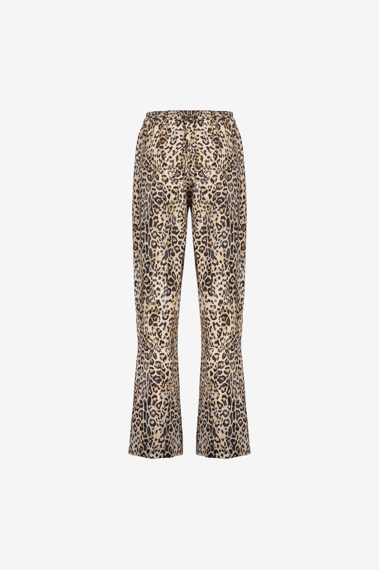 Geisha Fashion dames straight fit broek met panterprint