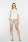 Geisha Fashion dames lurex tweed shorts