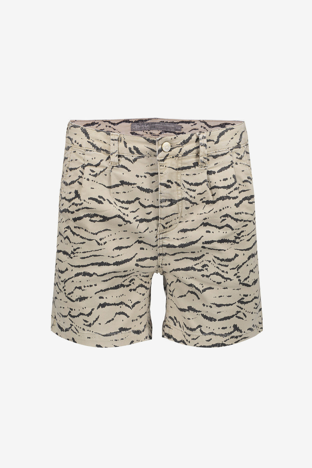 Geisha Fashion dames short met zebraprint