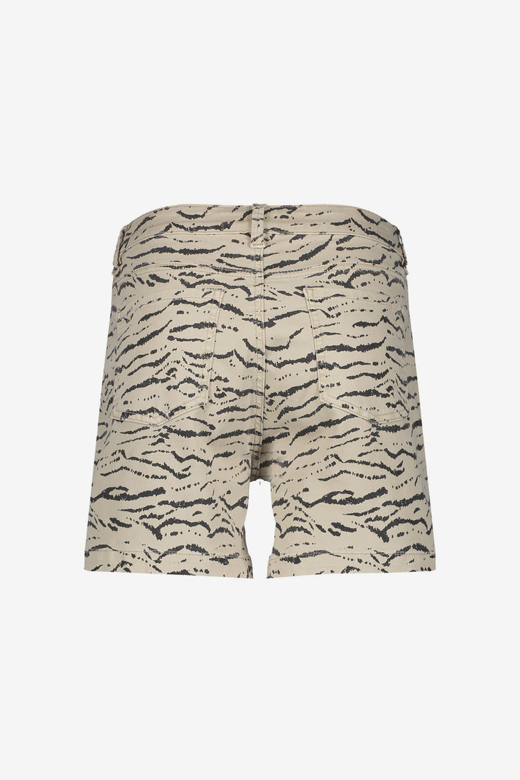 Geisha Fashion dames short met zebraprint