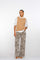 Geisha Fashion dames jeans met rechte pijpen en luipaardprint
