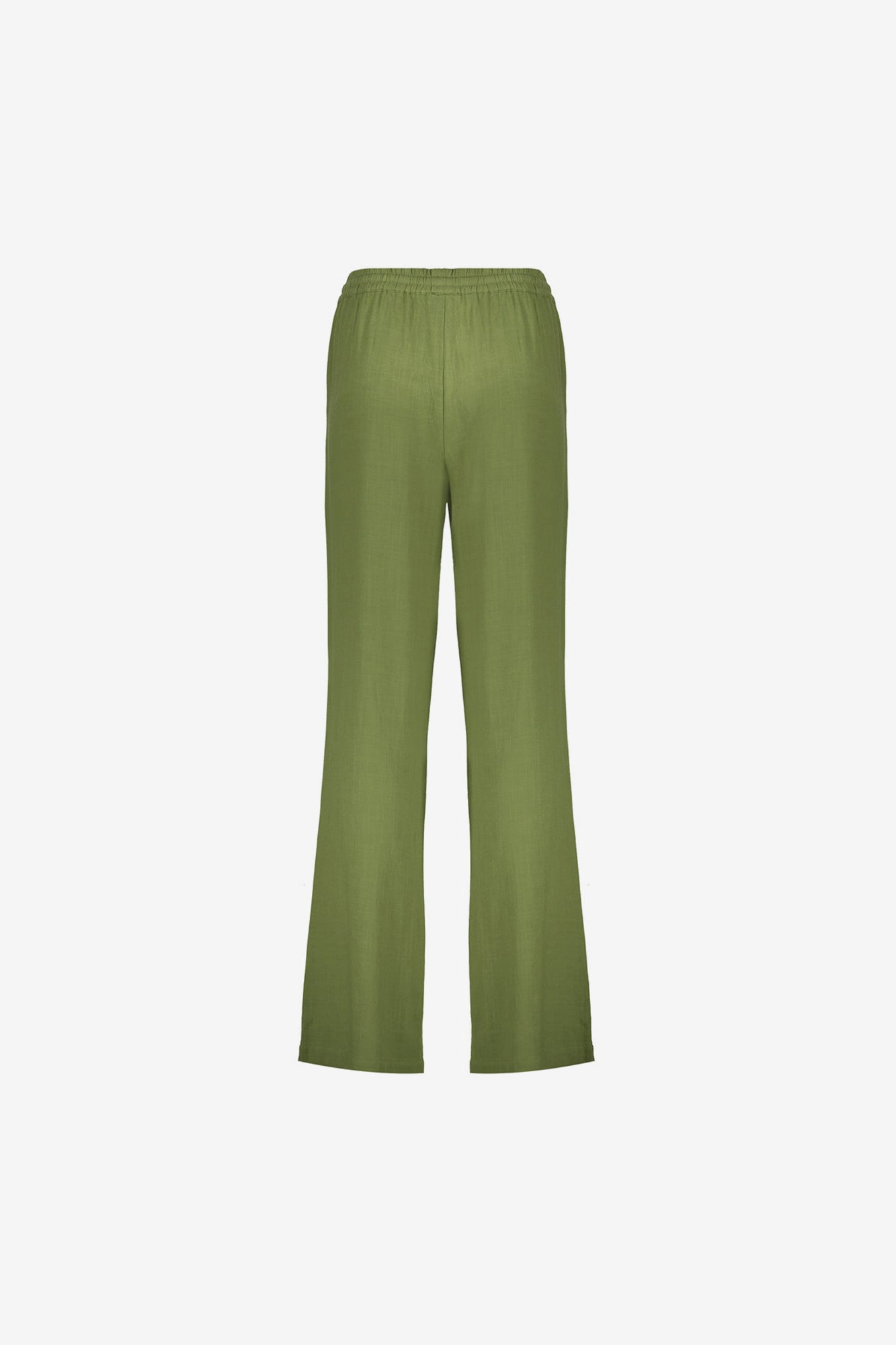 Geisha dames pull on pantalon met linnen look