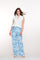Geisha dames pantalon met sierlijke Paisley print