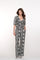 Geisha dames broek met snakeprint