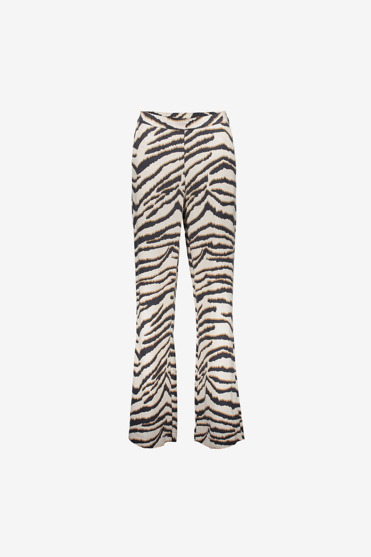 Geisha Fashion dames recht gesneden broek met zebraprint