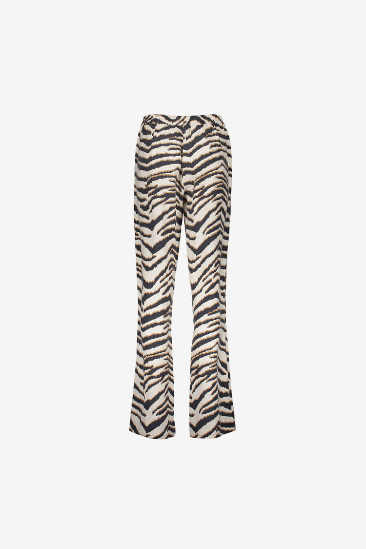 Geisha Fashion dames recht gesneden broek met zebraprint