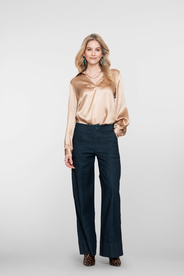 Geisha dames raw denim jeans