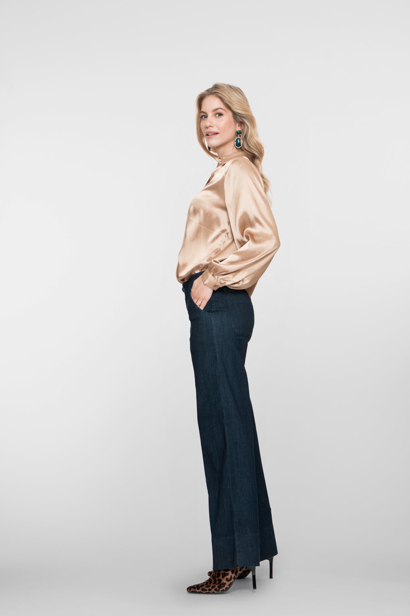 Geisha dames raw denim jeans