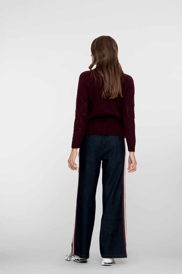 Geisha dames sporty jeans met verticale bies