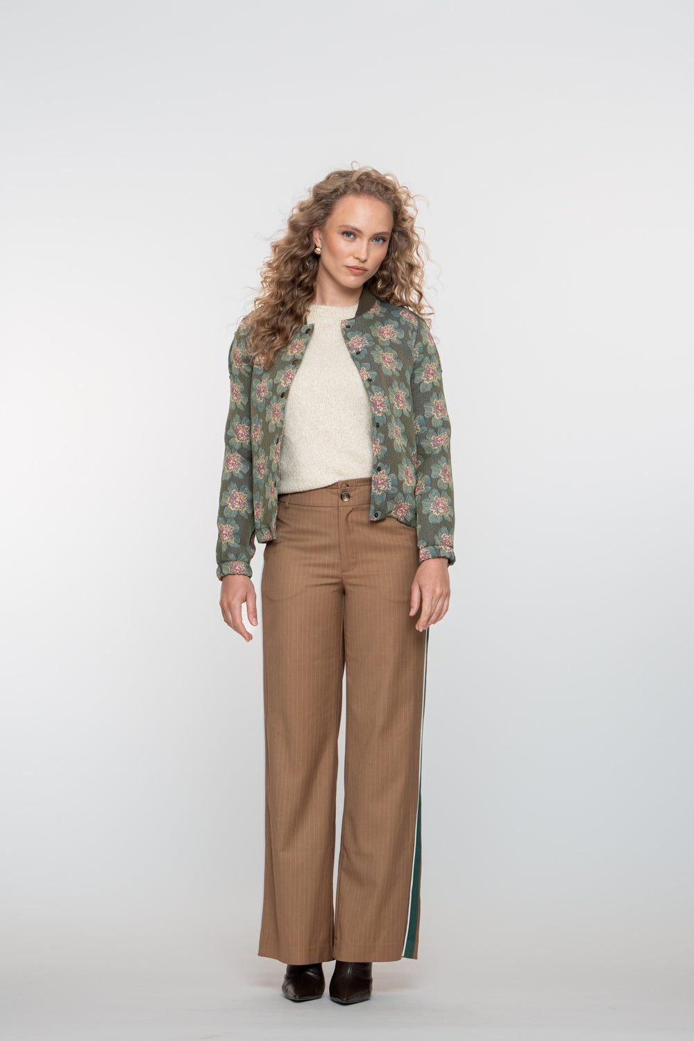 Geisha dames pantalon met bies