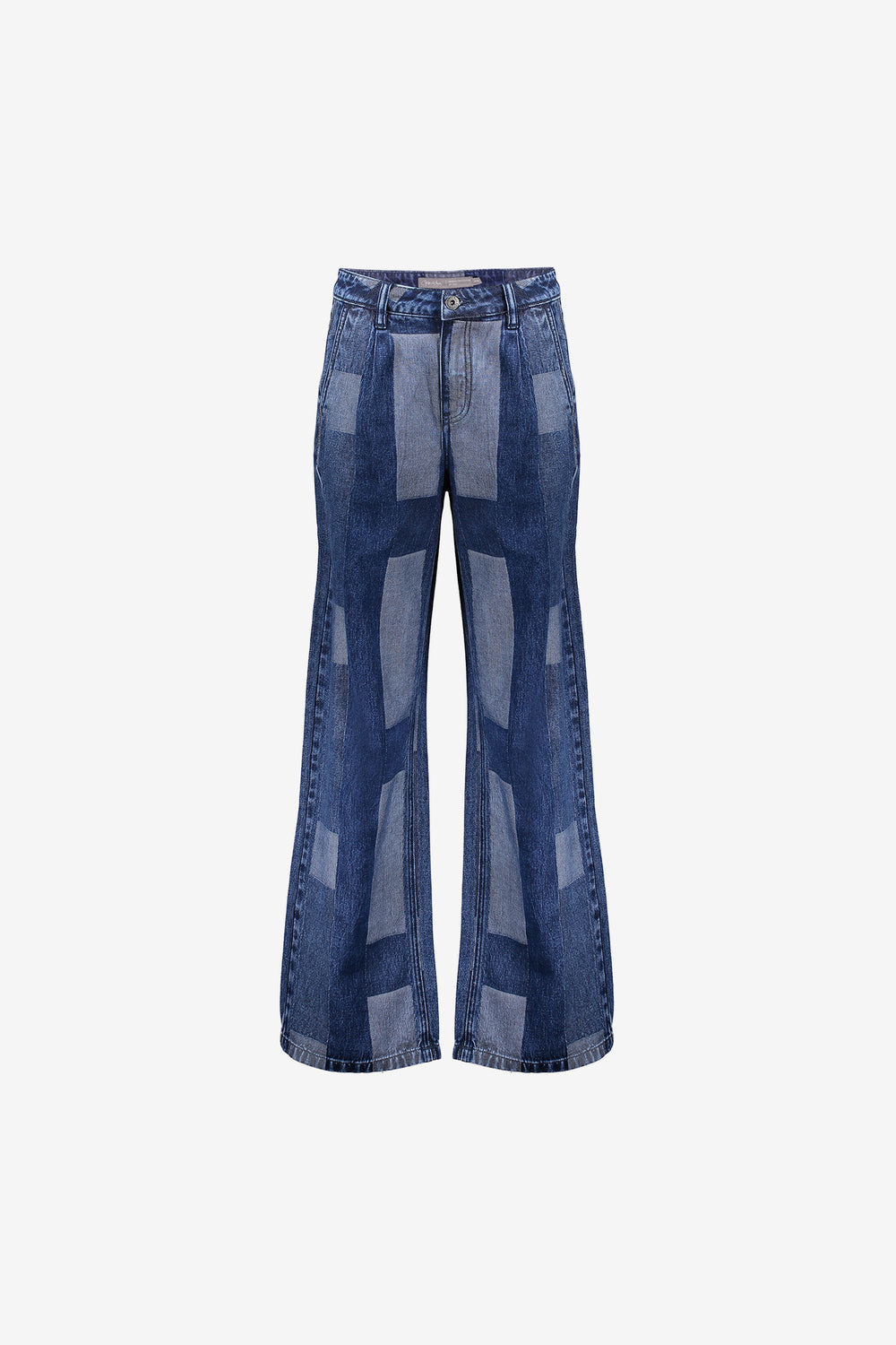 Geisha dames wide leg jeans met patchwork