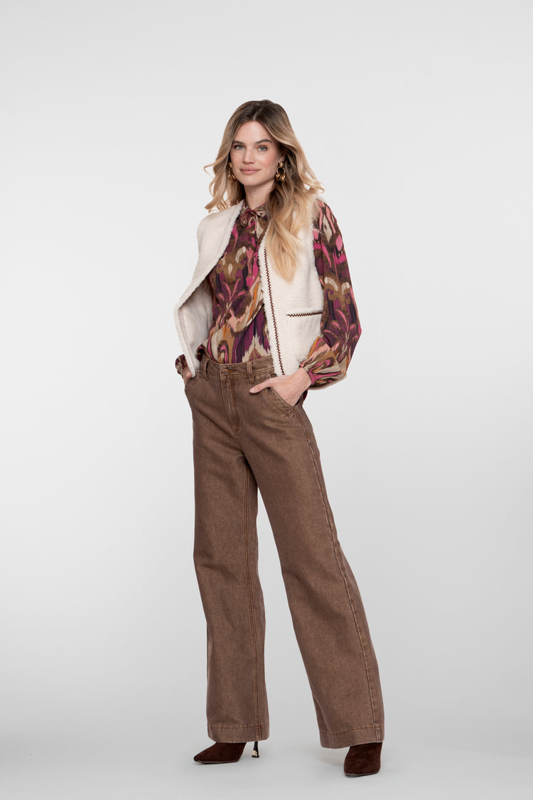 Geisha dames retro flared jeans