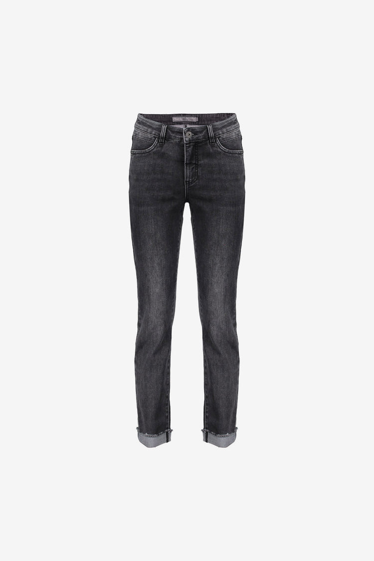 Geisha dames slim fit jeans met omgeslagen broekspijpen